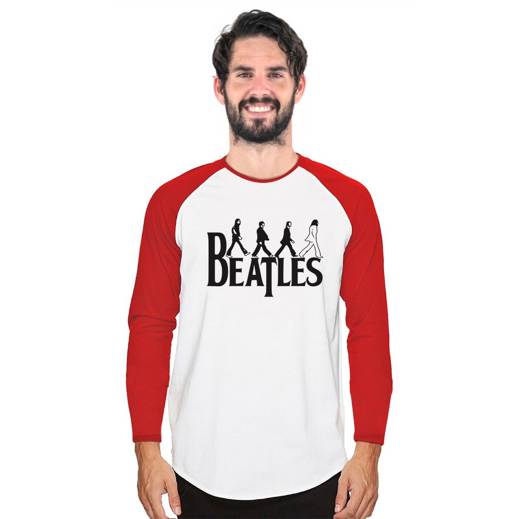 Myco Kaos Raglan |  Beatles | lengan panjang | Kaos Pria | Ukuran M - L - XL - XXL