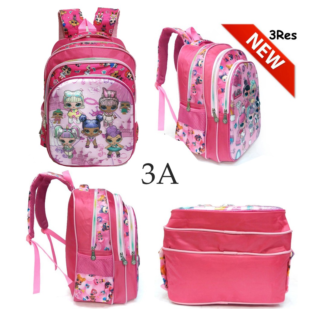 PROMO ANAK SEKOLAH CUCI GUDANG Tas Ransel SD Anak Perempuan Cantik 5D Timbul Hologram Import LAMPU DAN NO LAMPU