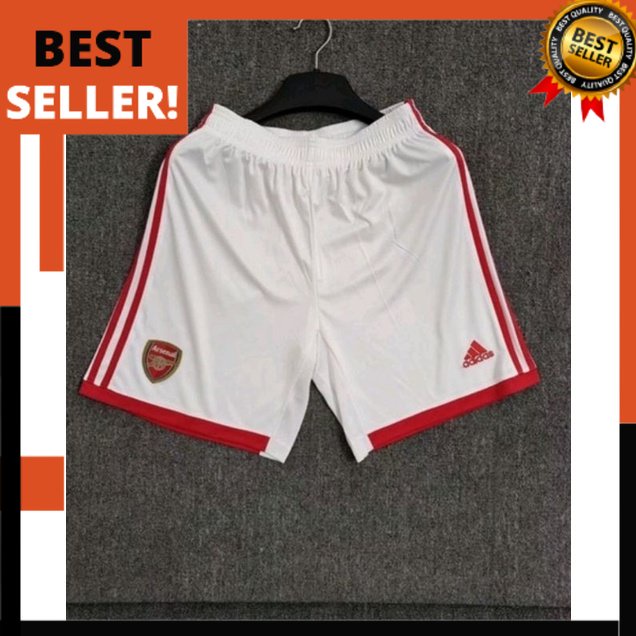 Baju Bola NEW Short Shorts CELANA bola ARSENAL HOME 2022/2023 PUTIH list merah 22/23 ARSENAL home gr