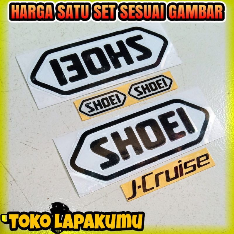 Stiker Shoei untuk Paket kyoto shoei