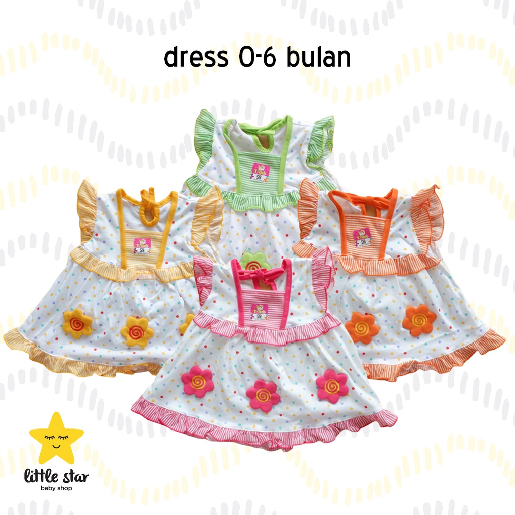 Y Lin Dress Anak Bayi Perempuan | Setelan Baju Anak Bayi Cewek