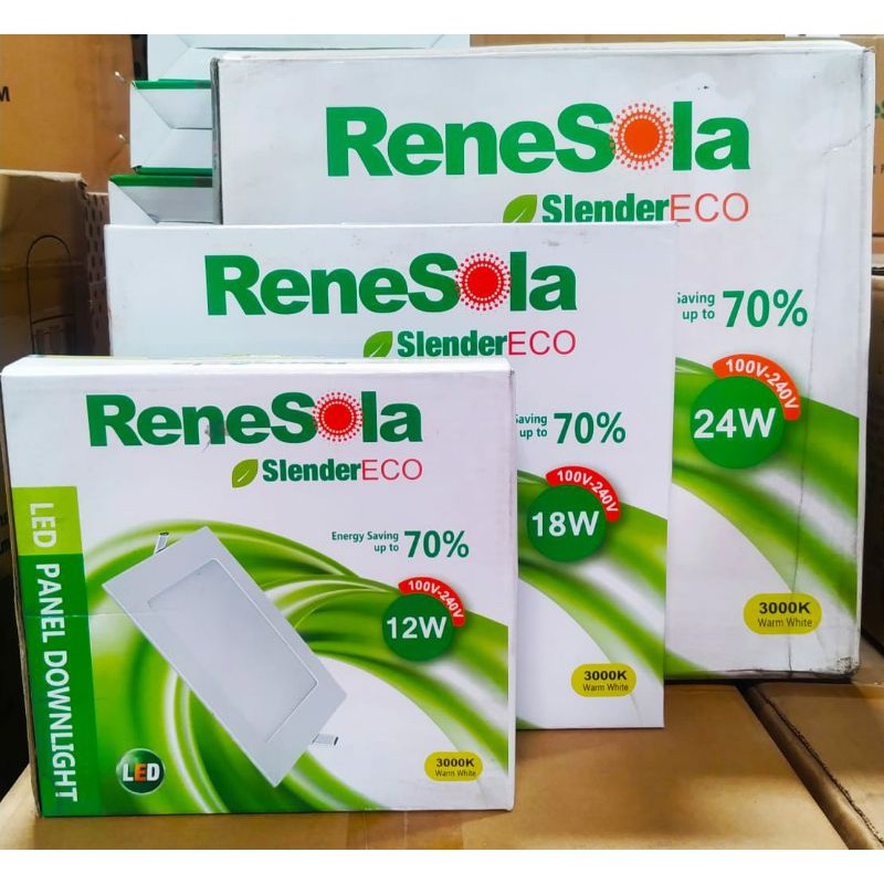 Lampu Plafon Panel LED Downlight Cahaya Kuning