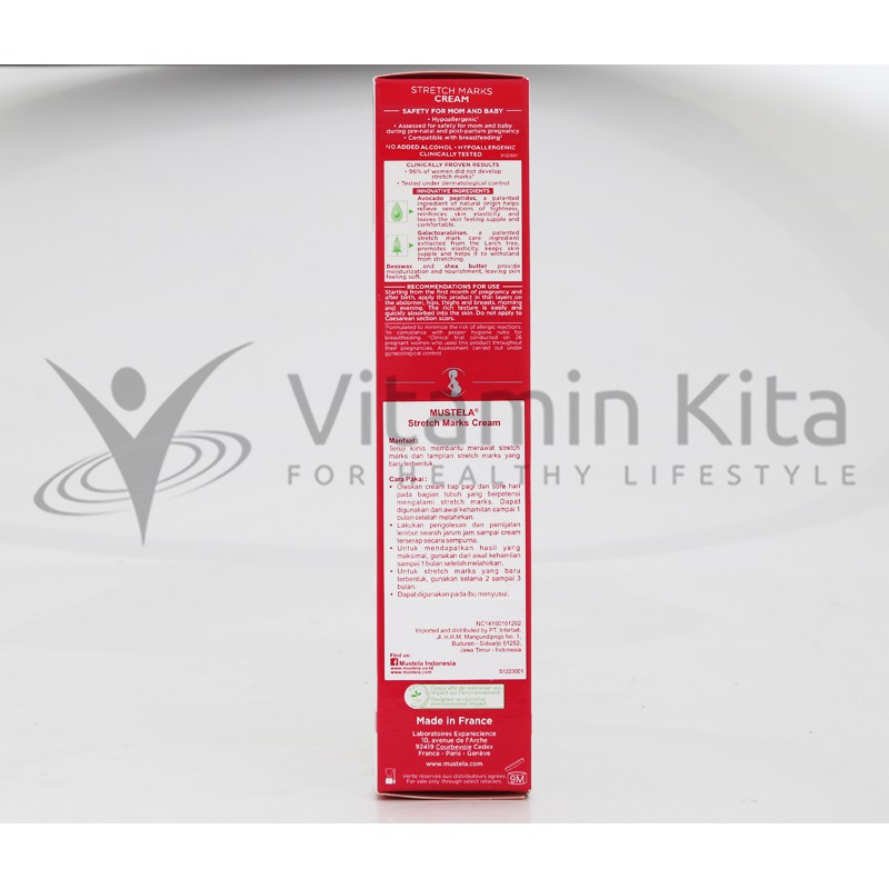 Mustela Stretch Marks Cream Mencegah Strech Marks 150ml Shopee Indonesia