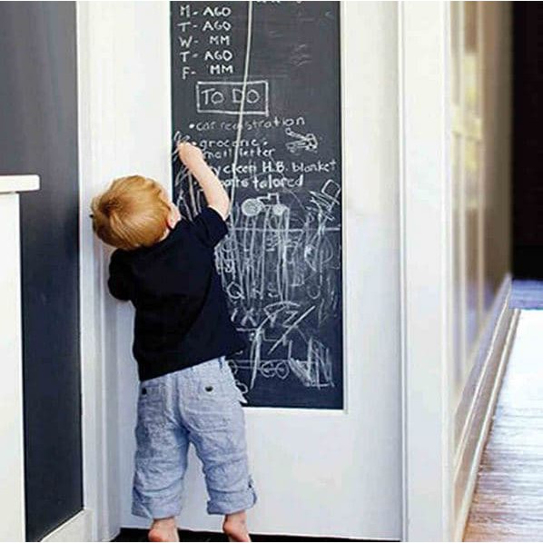 

NEW SALE 2M VINYL BLACKBOARD CHALKBOARD PAPAN TULIS TEMPEL KAPUR STIKER DINDING - BLACKBOARD