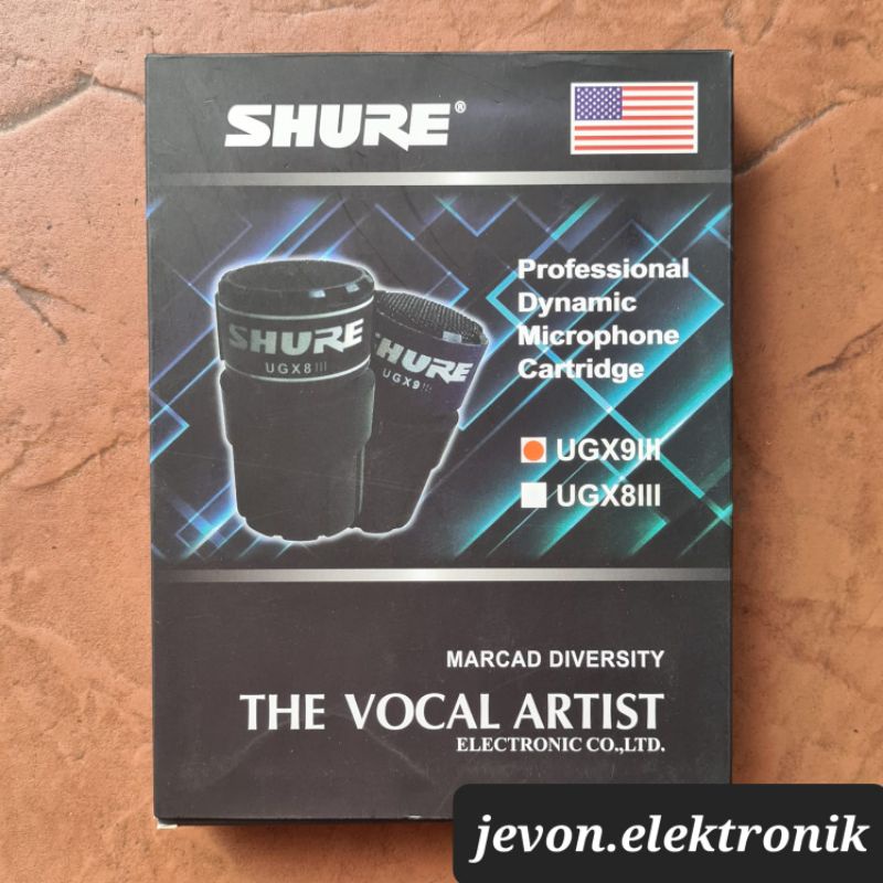 Spul Mic Shure UGX8III UGX9III Spool Microphone Vocal Artist