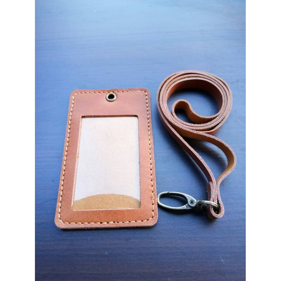 

Murah gantungan id card / id card holder warna tan