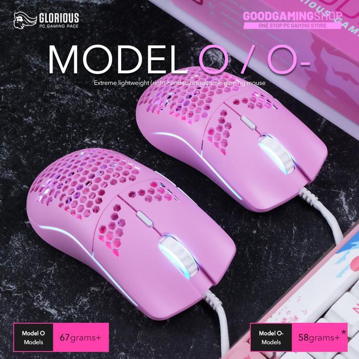 Acc Pc Gaming Glorious Model O O Pink Limited Edition Gaming Mouse Model O Shopee Indonesia