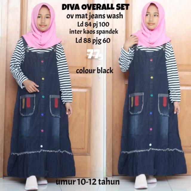 DV OVERALL SET +INER BLACK