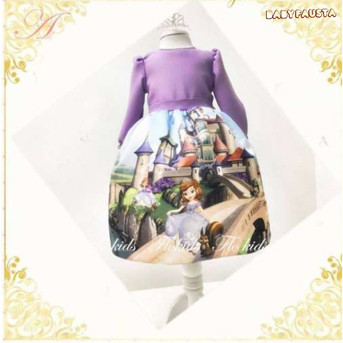dress sofia / baju anak / dress anak / baju sofia