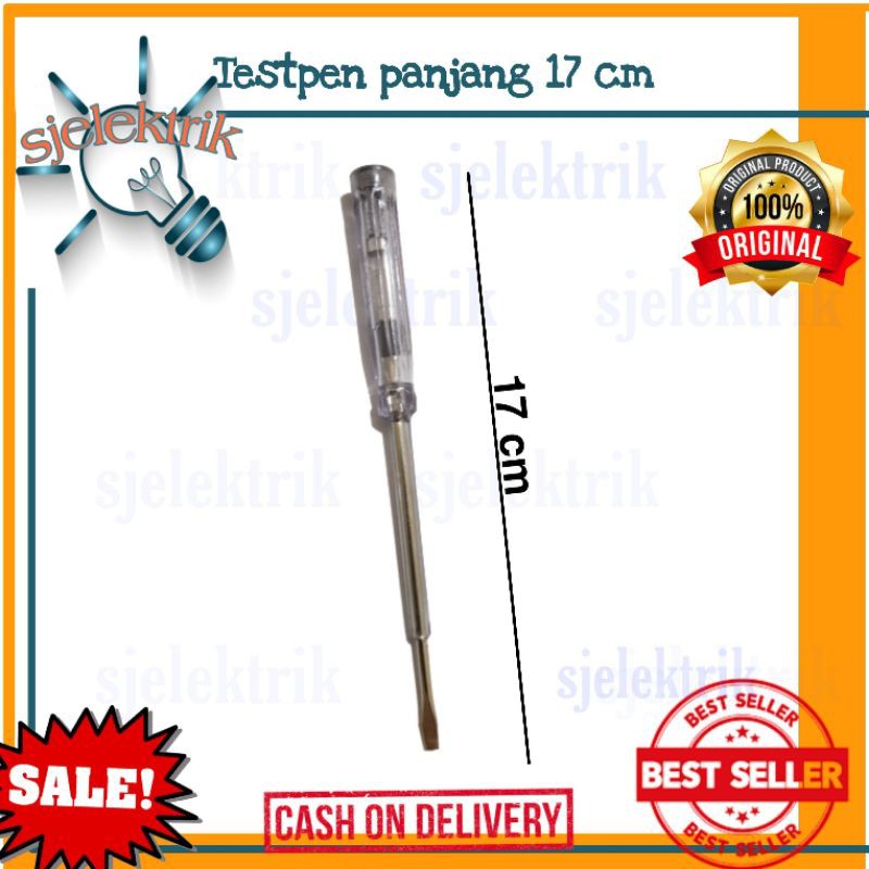 Obeng Tespen Listrik / Obeng testpen Listrik / Obeng tes pen