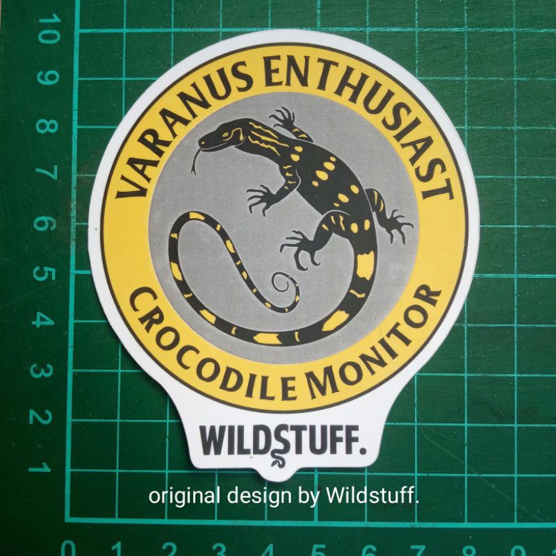 Sticker Wildstuff Varanus salvadori - Varanus Enthusiast Crocodile Monitor