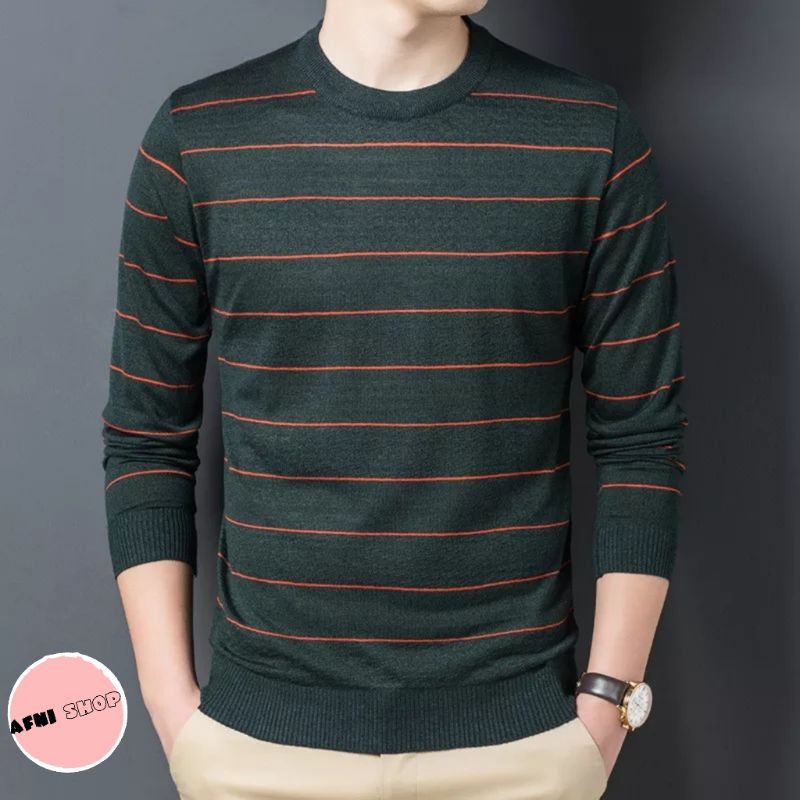 sweater rajut pria polos catton Combed