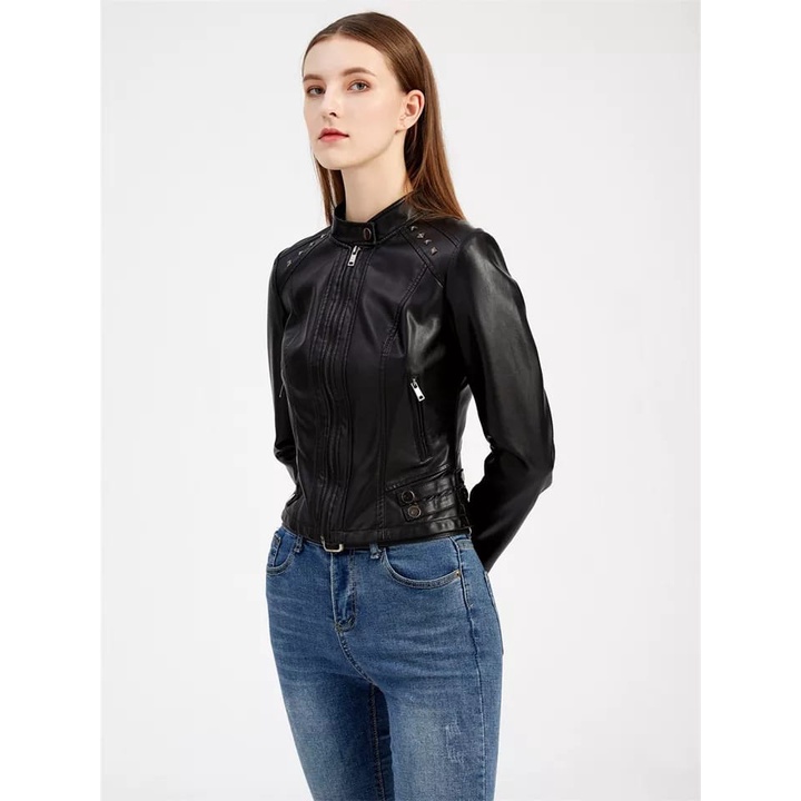 Jaket kulit wanita jaket motor wanita jaket kulit domba asli jaket kulit motor wanita jaket kulit ce