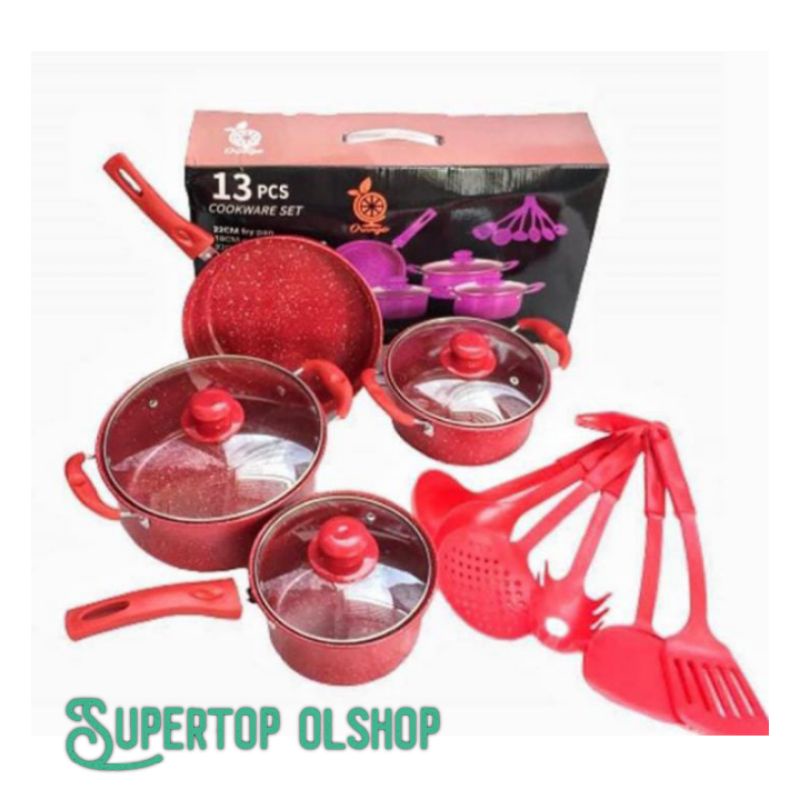 Panci Set 17 Pcs Marble GSE Murah