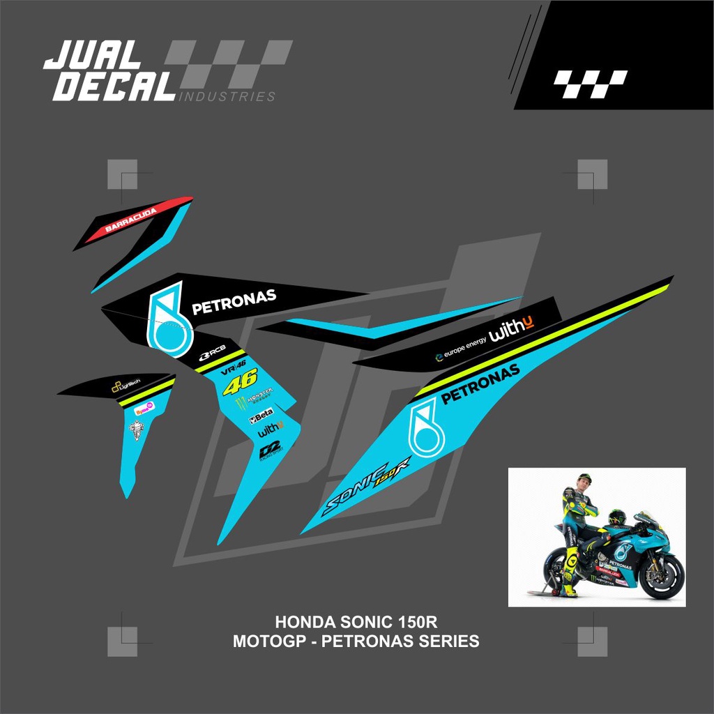 Striping Sonic 150r Variasi | Stiker Sonic 150r | Striping Sonic PETRONAS
