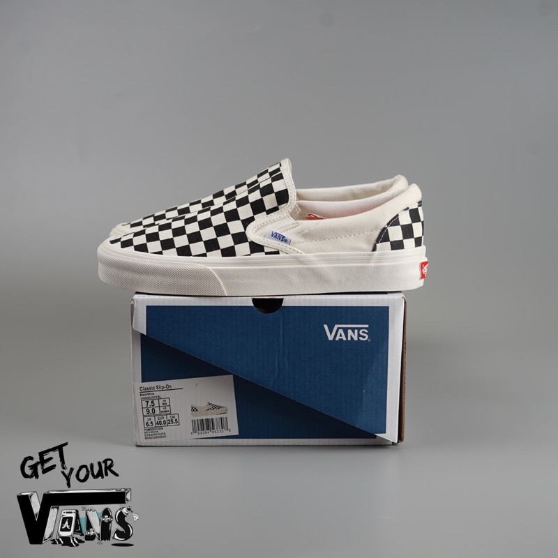 Vans Slip On Checkerboard Vault OG Original 100% Bnib