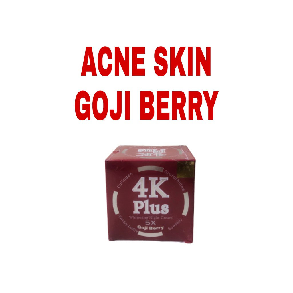 4K PLUS WHITENING CREAM 5X + GOJI BERRY + BB CREAM SPF 50 ORIGINAL THAILAND PEMUTIH KULIT