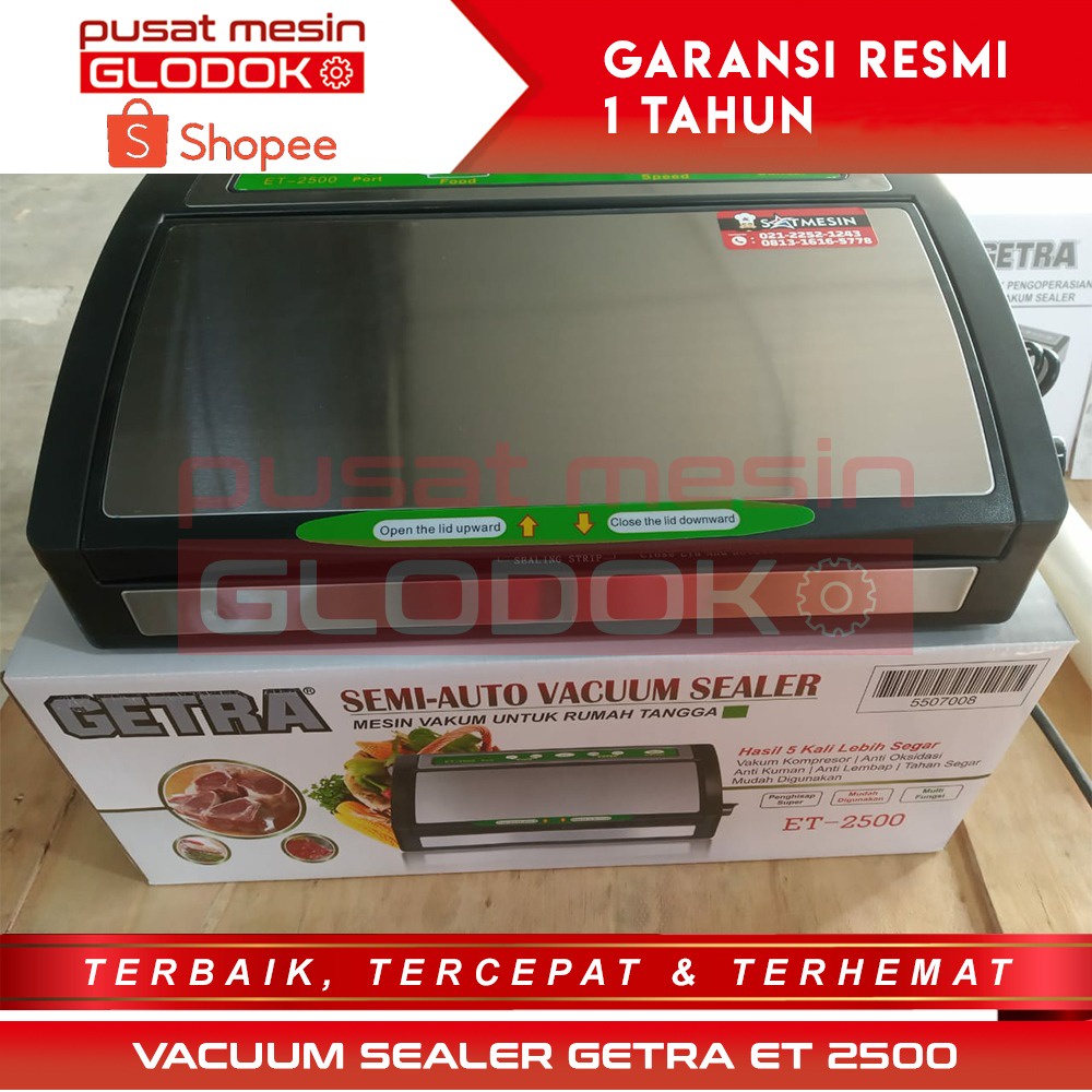 MESIN VACUM SEALER - VACUUM SEALER - ET-2500 - GETRA