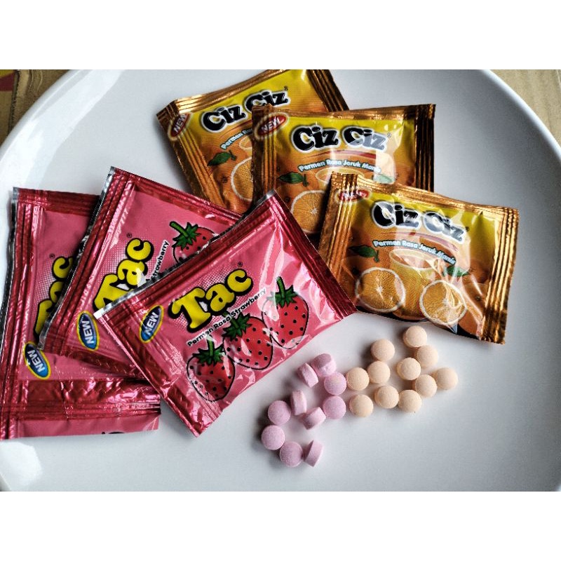 

permen jadul Tac Tac strawberry stroberi ciz ciz jeruk