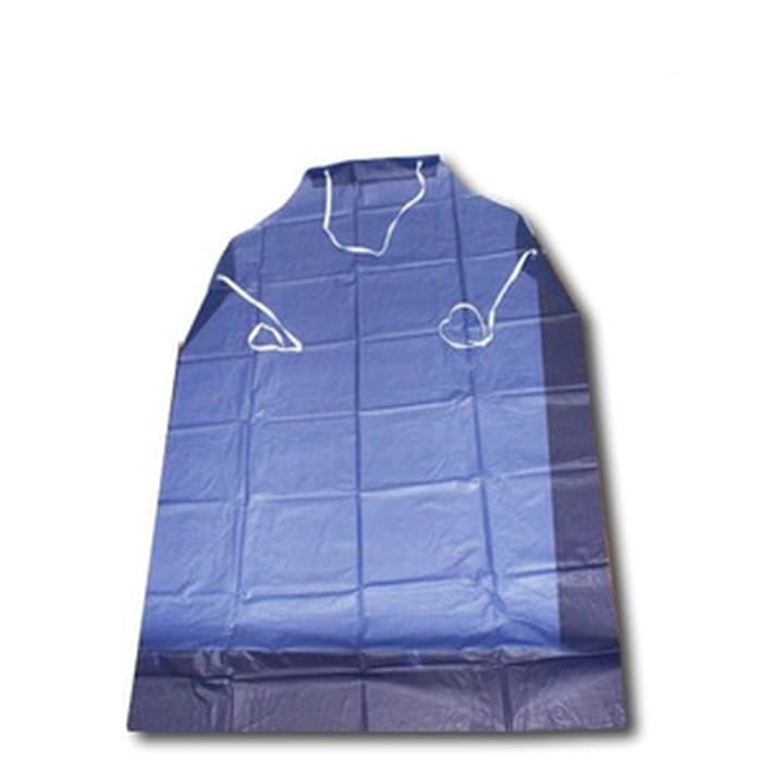 Jual Apron Full Tahan Air/ Celemek Full Anti Air / Celemek Apron Vinyl Biru Murah
