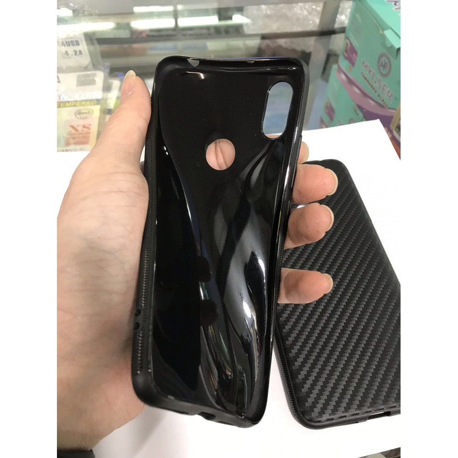 Slim case carbon anti panas black for oppo a3s