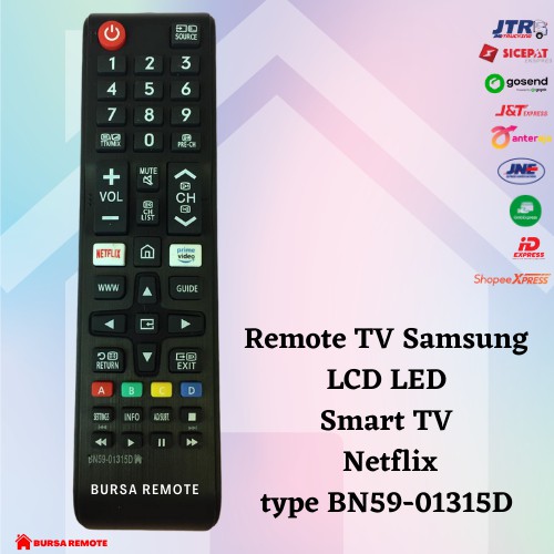 Remot / Remote smart TV Samsung LCD LED Smart TV Netflix BN59-01315D / ecer dan grosir