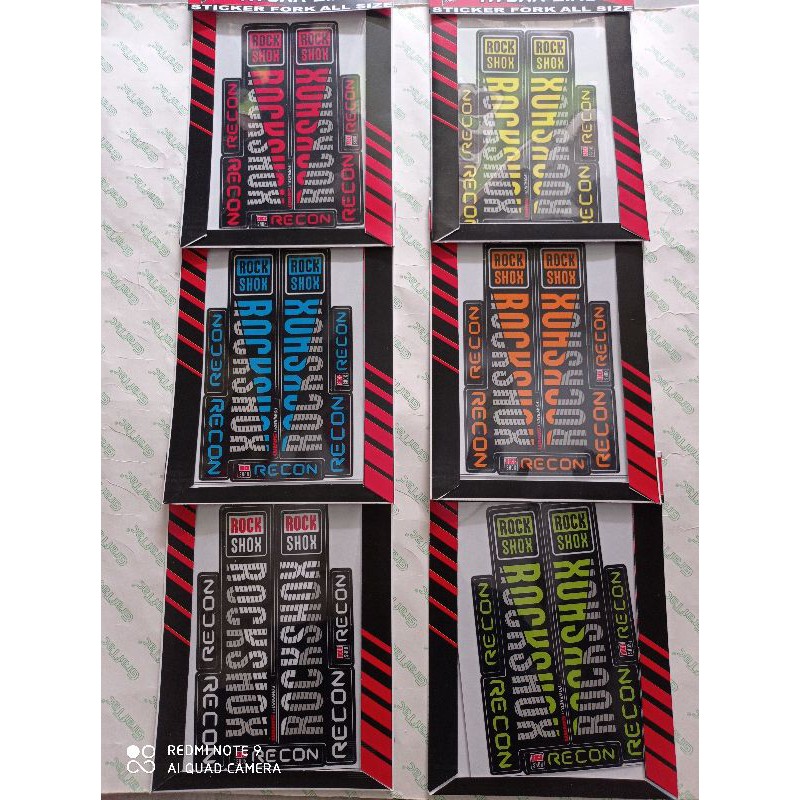 STIKER FORK Rockshox Recon