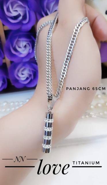 Titanium set perhiasan P klung 65CM 0909i