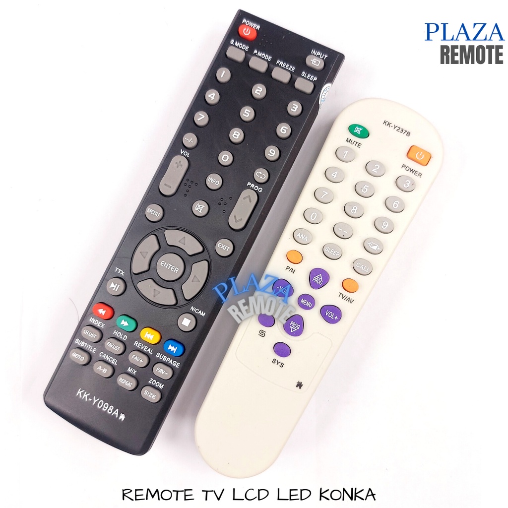 REMOTE TV KONKA TABUNG LCD LED LANGSUNG PAKAI