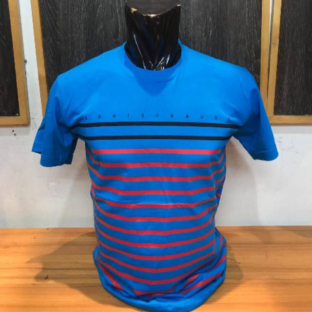 Kaos oblong import levis garis