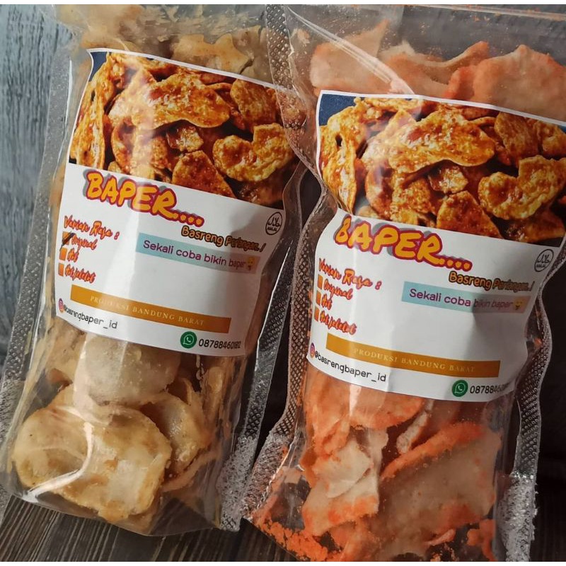 

Keripik Basreng Bumbu Kacang / Baper Kacang Original / Basreng Baper / Basreng / Keripik basreng