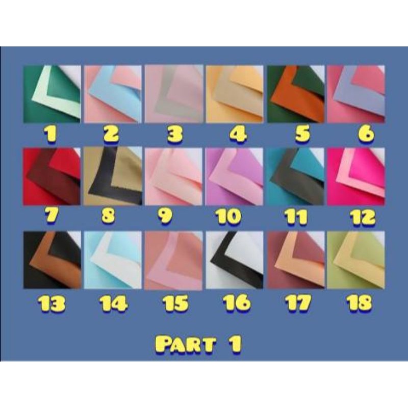 

Cellophane 2 Warna Korean Wrapping Flower Part 1 Flower Wrapping Cellophane Bi Colour Doff Kertas Buket Flower Wrapping BiColour Cellophane Waterproof Kertas Buket Bunga