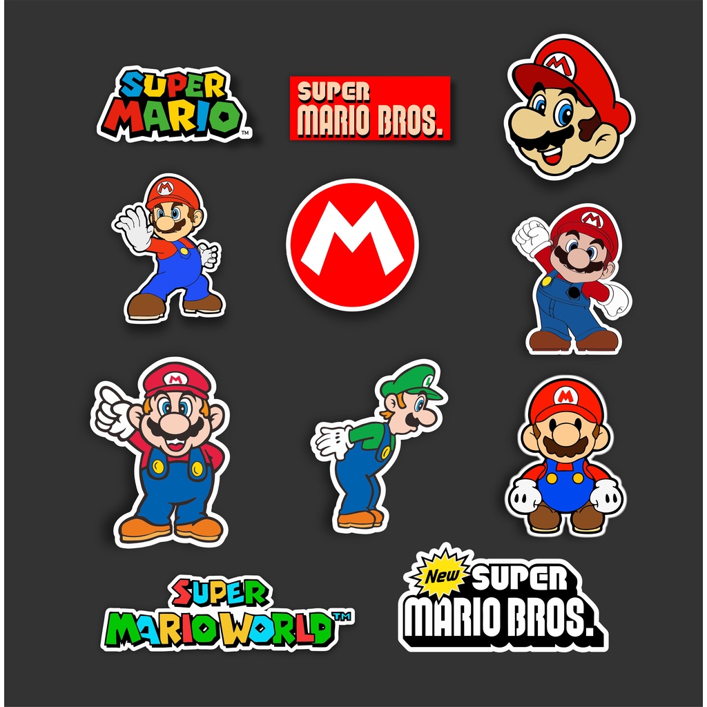 Paket  Stiker Super Mario BroS
