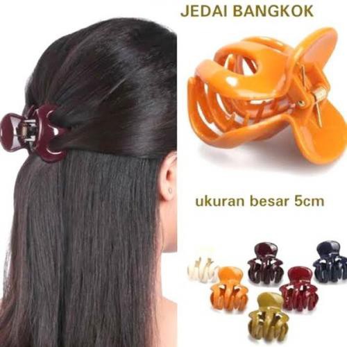 JEDAI JEPIT RAMBUT 3 GIGI JEPITAN BADAI 1 PC - WARNA ACAK