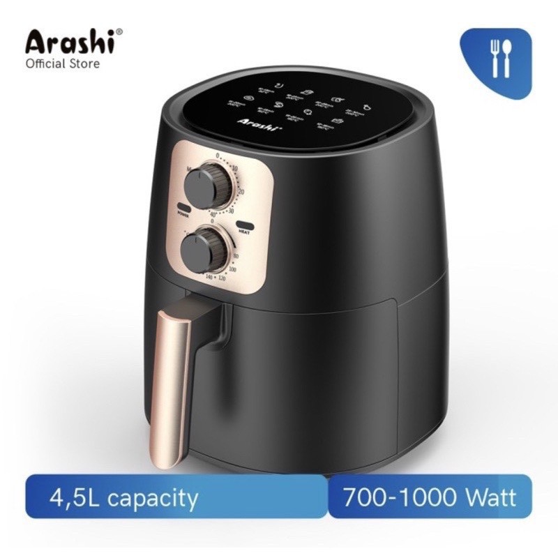 Arashi AAF451 Air Fryer Kapasitas 4.5Liter terbaru