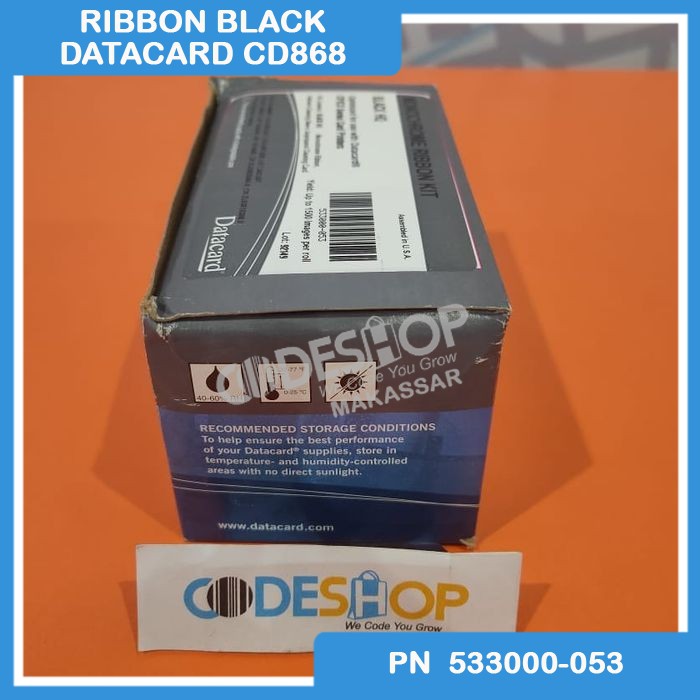 RIBBON BLACK DATACARD CD168 - CD 168 - SD260 TERBARU | CD868 PN 533000-053 - 1500 print sisi