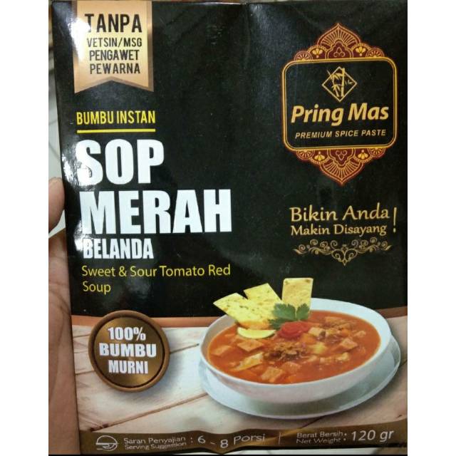 

Pring Mas Sop Merah Belanda 120gr