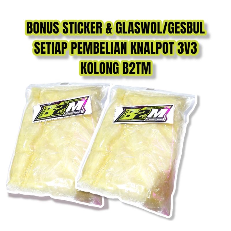 knalpot rx king knalpot kolong 3v3 plat karat b2tm racing ujung chrome original knalpot b2tm-2