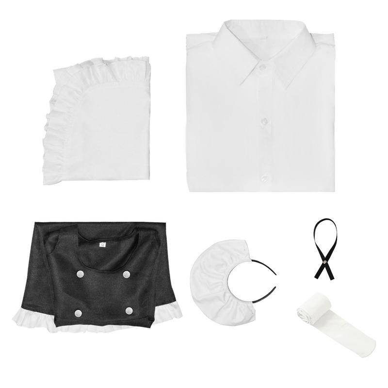 【Wetrose】Ready Stock Call of the Night Yofukashi No Uta Nanakusa Nazuna Costume Cosplay Set Kostume Anime Cos Maid Dress Set