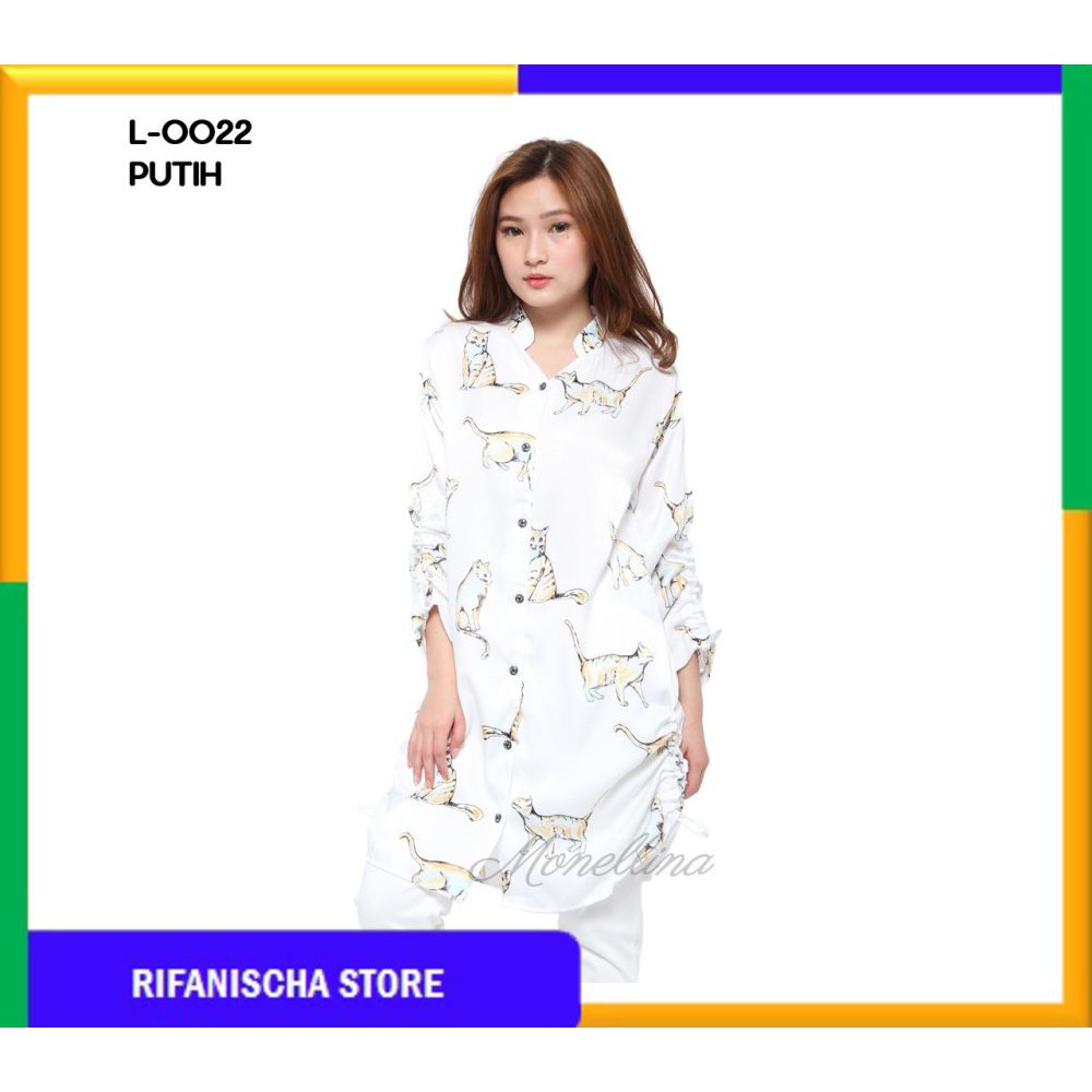 Rf L0022 Baju Tunik Atasan Murah Wanita Muslim Kekinian (MF)