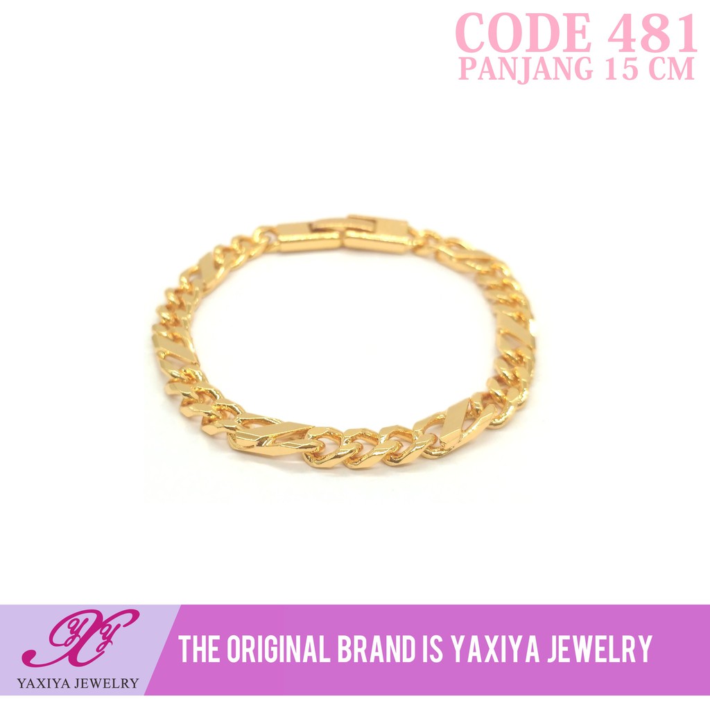 

Gelang anak Lapis emas Perhiasan imitasi Gold 18k Yaxiya Jewelry 481