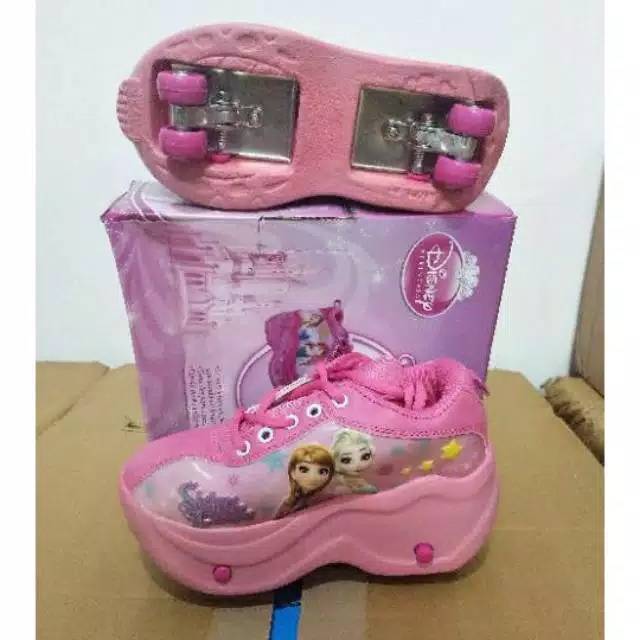  Sepatu  Roda  LED Elsa Little Pony Spiderman  Anak Laki 