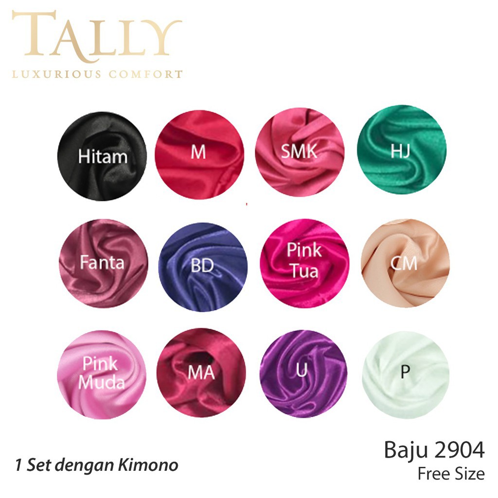 TALLY Bj 2904 Baju tidur Seksi lingerie Satin