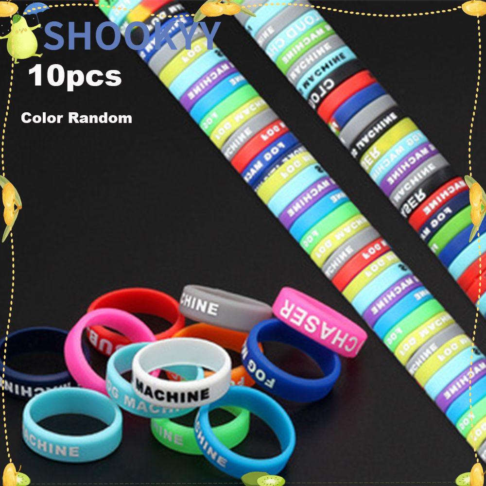 Chookey Ring Karet Polyolefin Elastis Pelindung Gagang Joran Pancing Anti Slip Bentuk O Warna Acak