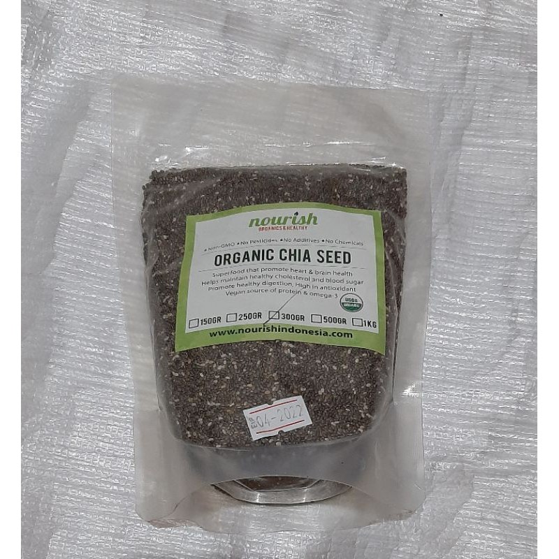 Nourish Organic Chia Seed 300gr