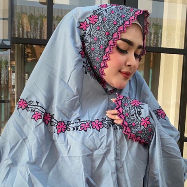 Mukena dewasa bordir warna Mukena terusan