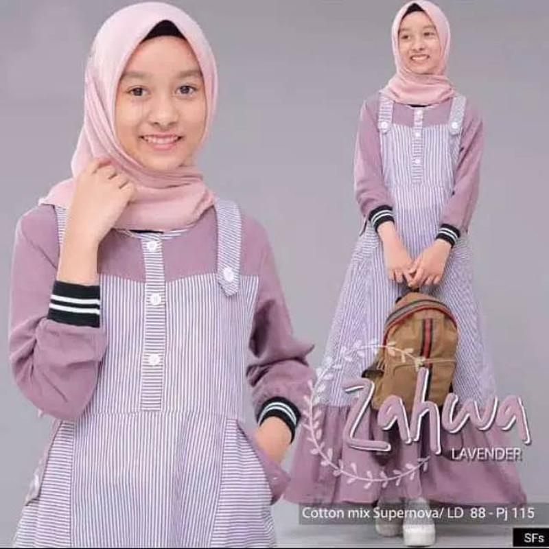 Gamis Anak Perempuan Terbaru Maxy Cristy Kid Motif Brukat Lengan Panjang Mewah Murah Usia 2 Sampai 7