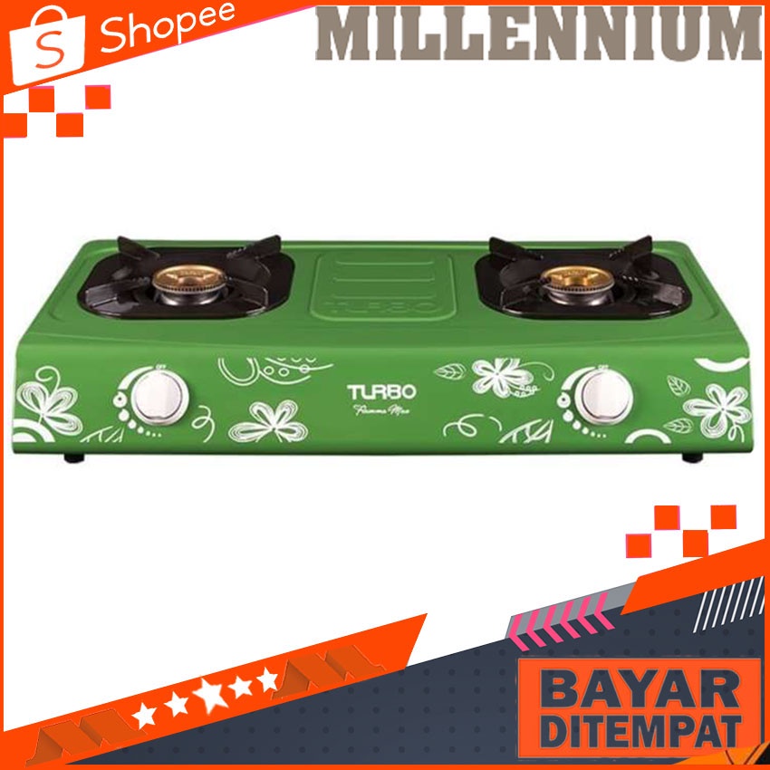 Turbo GS 2077 Kompor Gas 2 Tungku Kompor Gas 2 Tungku Turbo