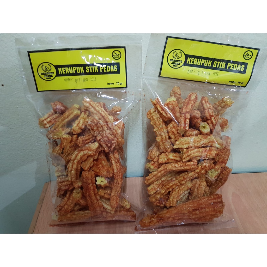 

Kerupuk Stik Pedas 70 Gram