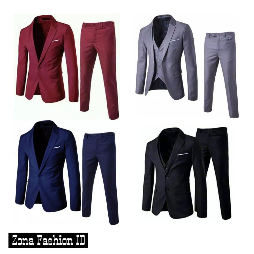 PREMIUM JAS PRIA SETELAN/JAS FORMAL/JAS WISUDA/JAS PERNIKAHAN